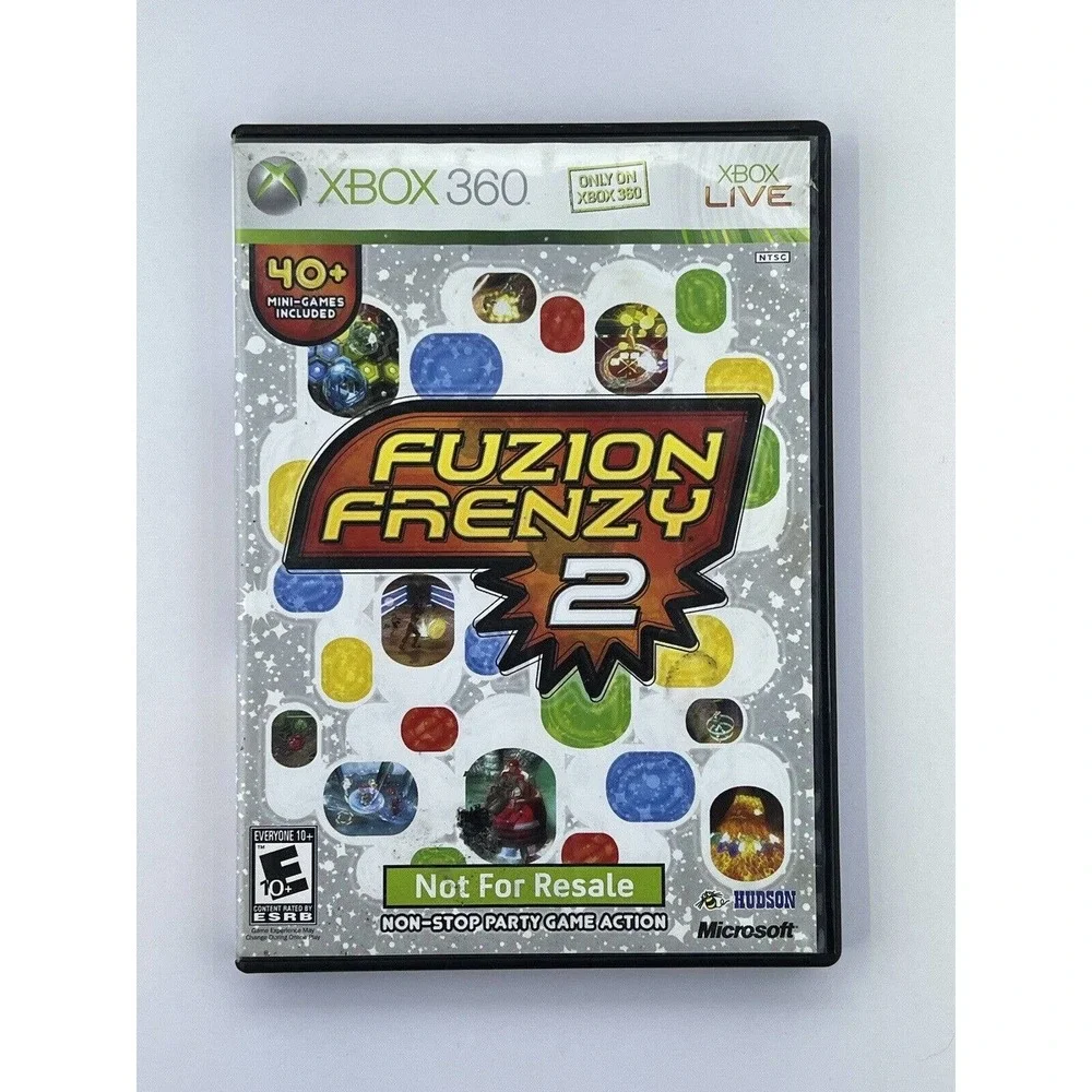 Fuzion Frenzy 2 Microsoft Xbox 360, 2006 Not For Resale Complete Fast Ship